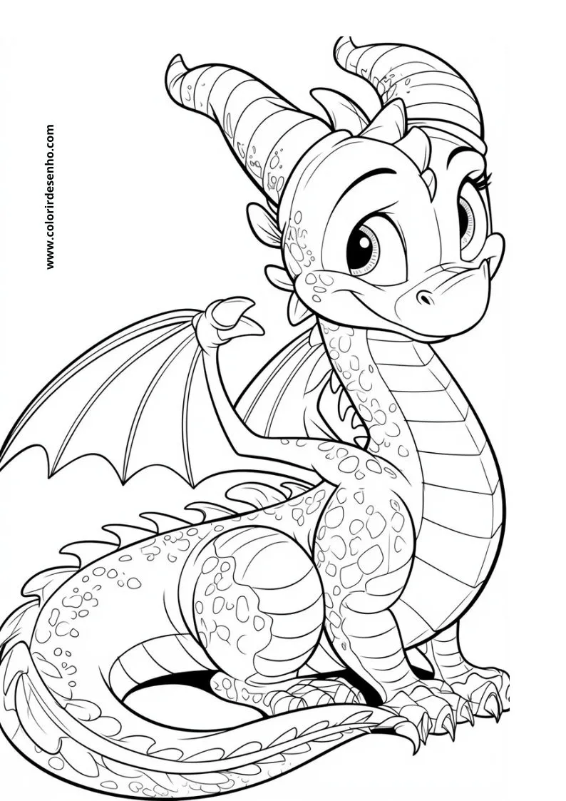 Dragon Coloring Pages 164