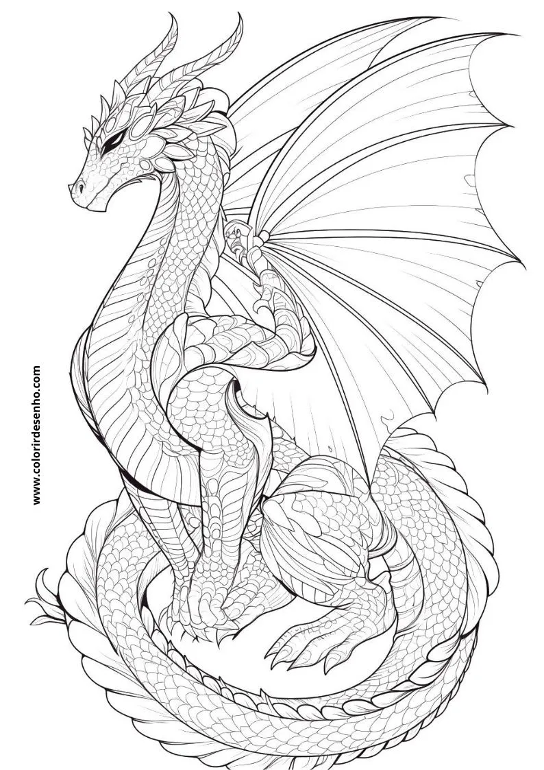 Dragon Coloring Pages 165