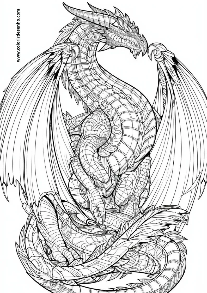 Dragon Coloring Pages 170