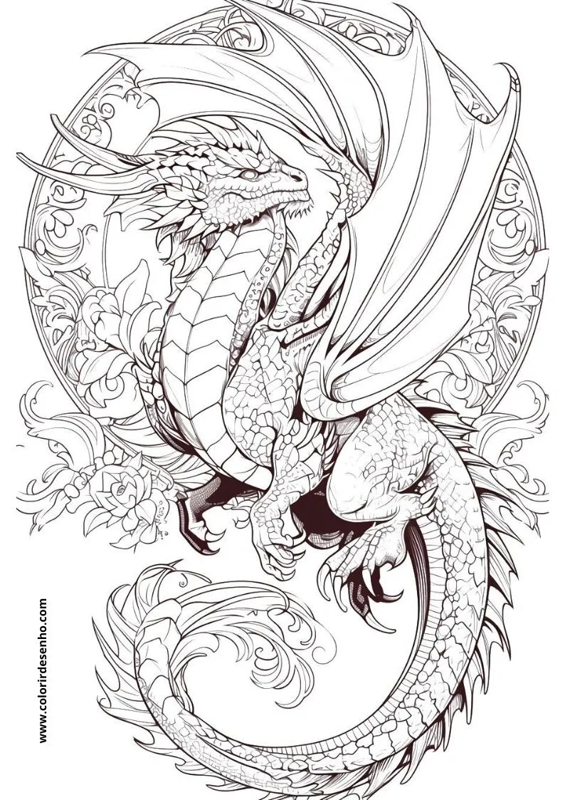 Dragon Coloring Pages 172