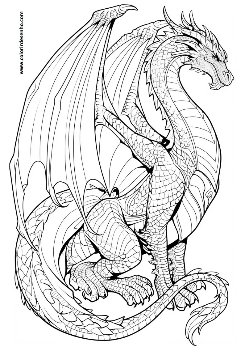 Dragon Coloring Pages 173