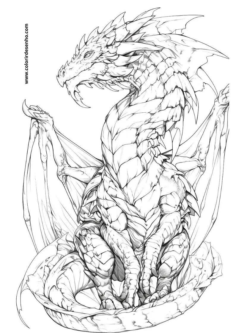 Dragon Coloring Pages 174