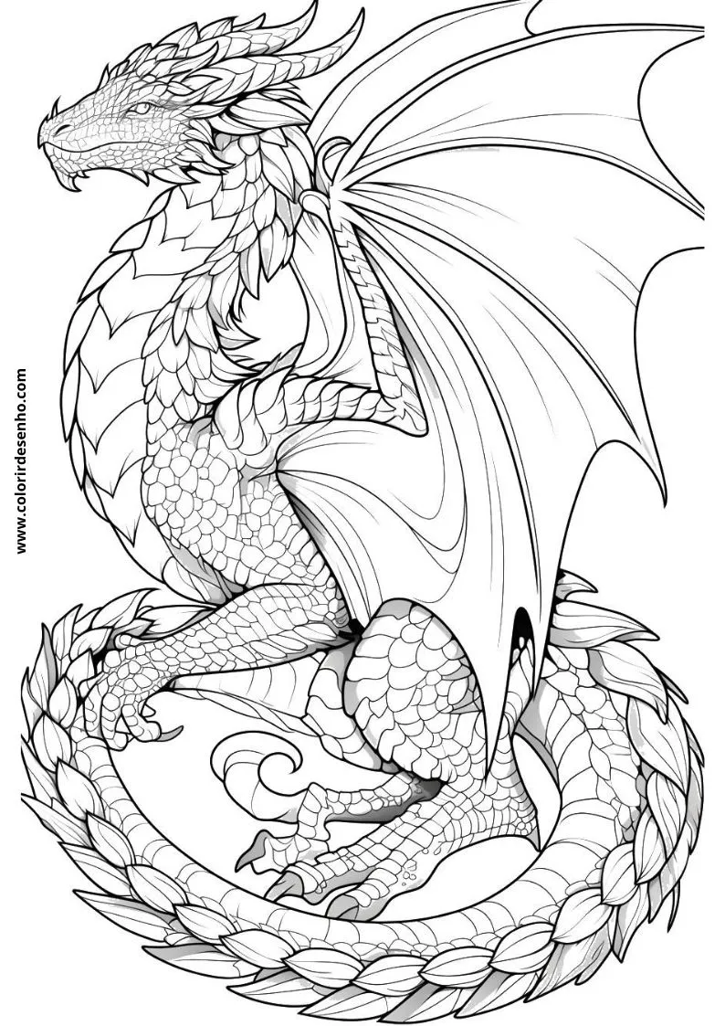 Dragon Coloring Pages 177