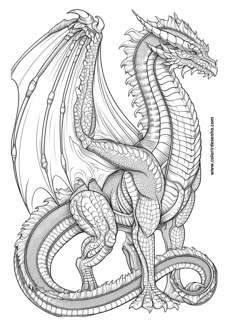 Dragon Coloring Pages 179