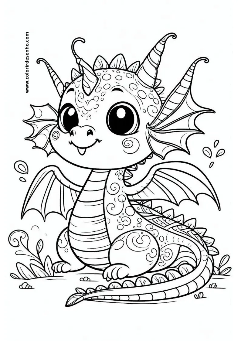 Dragon Coloring Pages 195