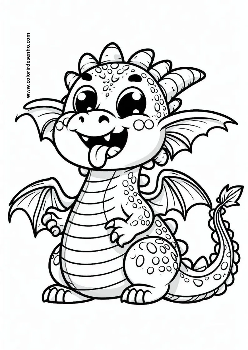 Dragon Coloring Pages 196