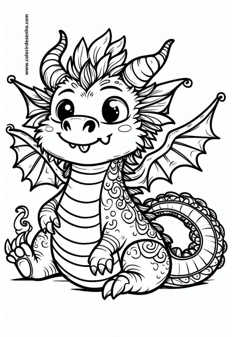 Dragon Coloring Pages 198