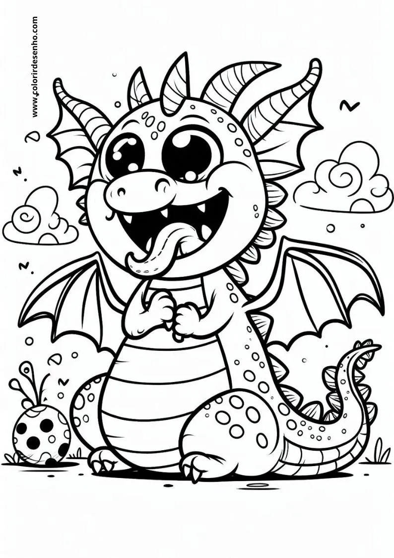 Dragon Coloring Pages 199