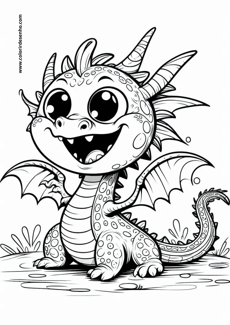 Dragon Coloring Pages 203