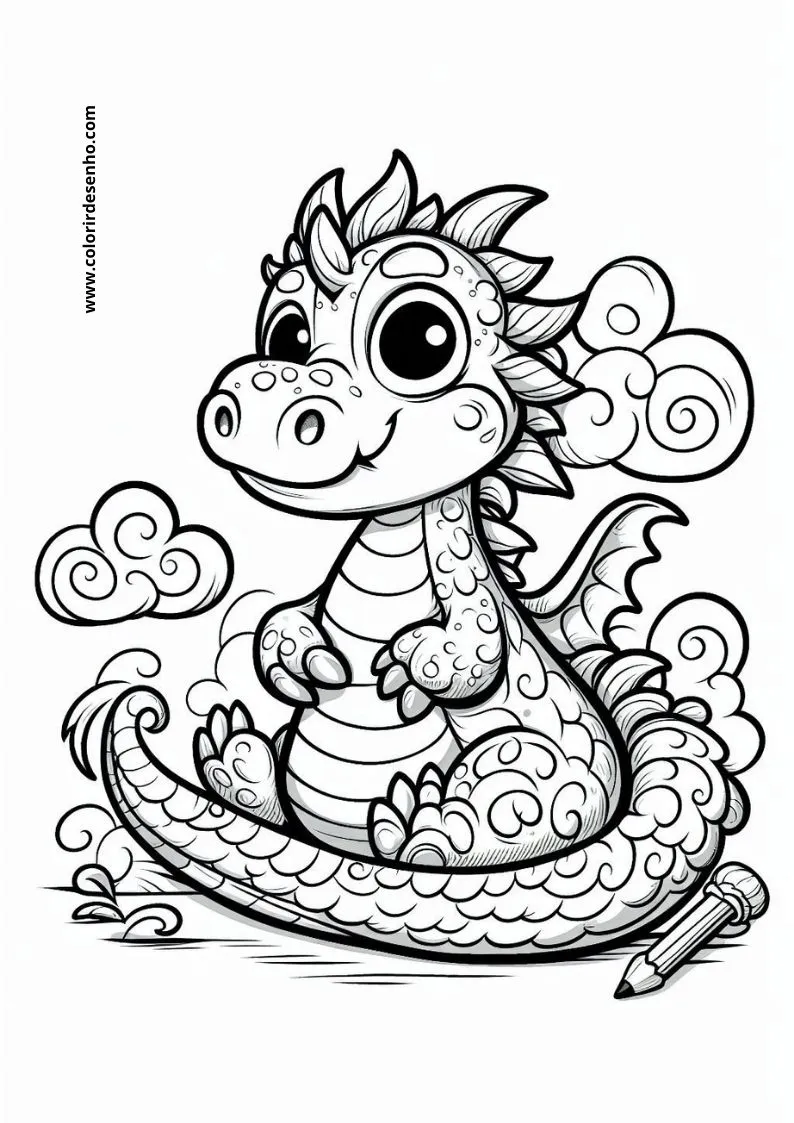 Dragon Coloring Pages 210