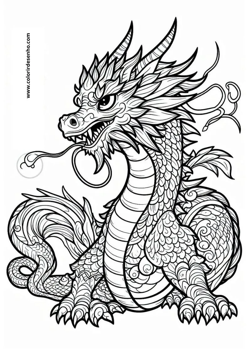 Dragon Coloring Pages 214