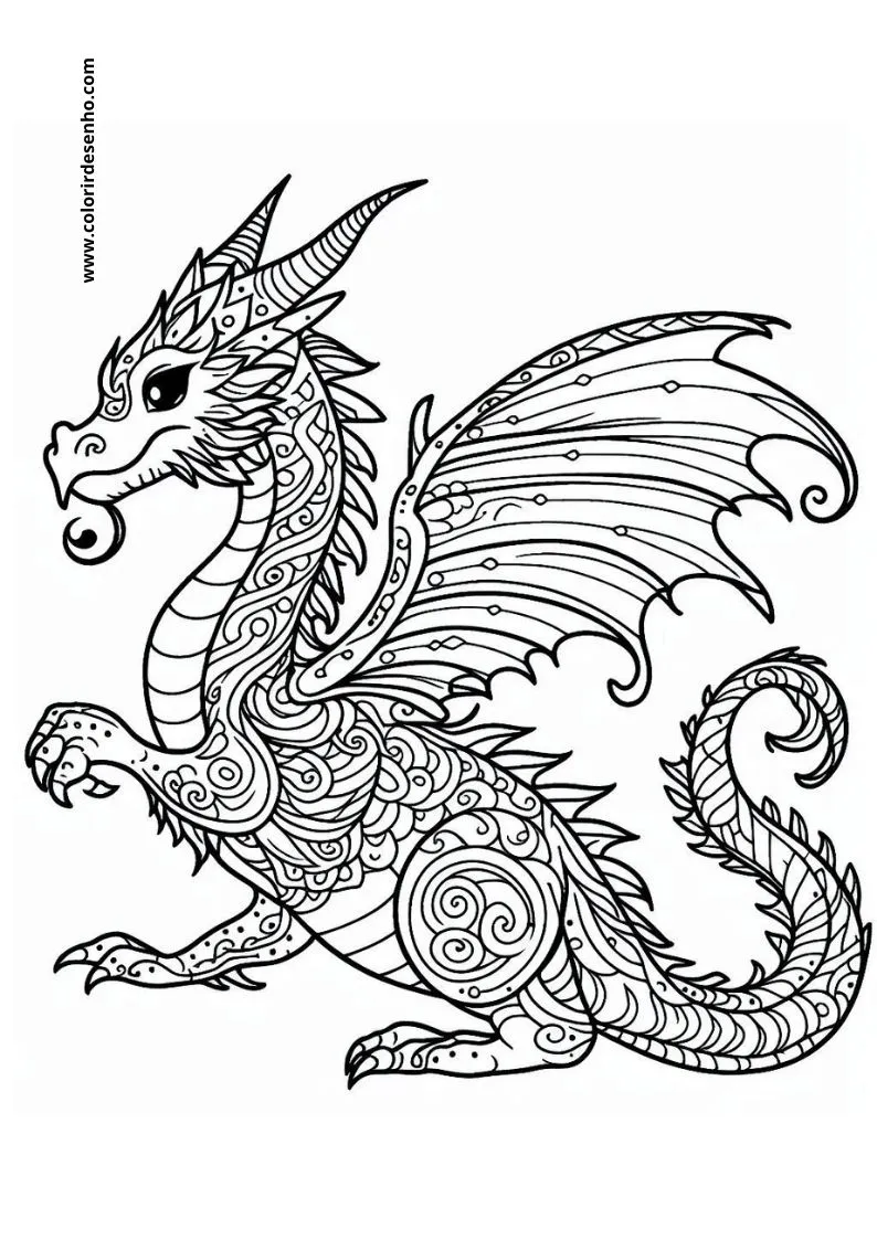 Dragon Coloring Pages 216