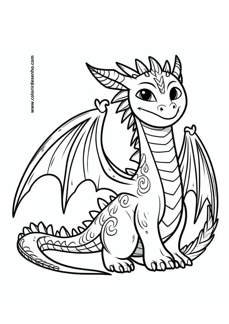 Dragon Coloring Pages 218