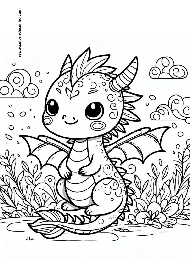 Dragon Coloring Pages 219