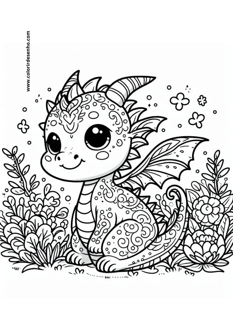 Dragon Coloring Pages 222