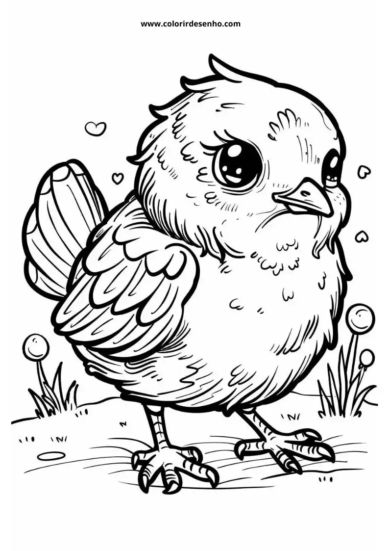 Chicken Coloring Pages 2