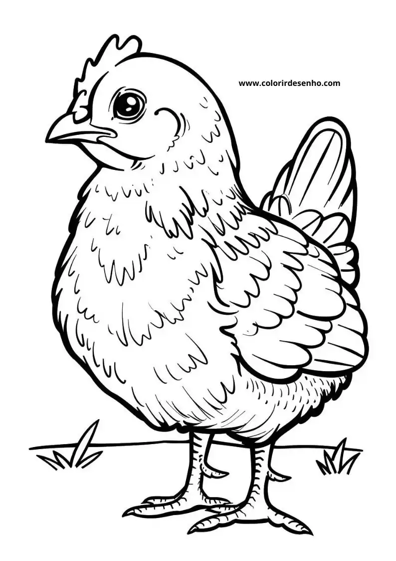 Chicken Coloring Pages 21