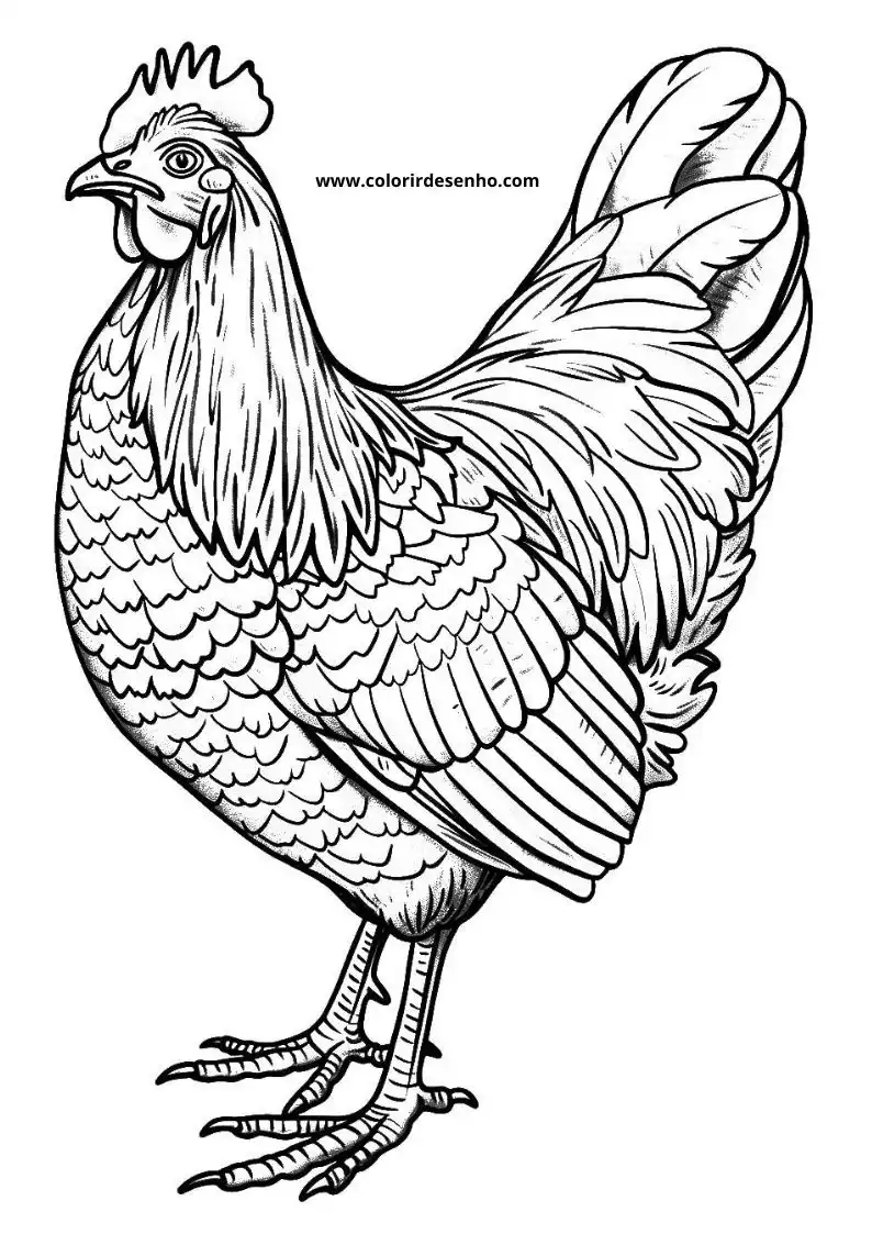 Chicken Coloring Pages 25