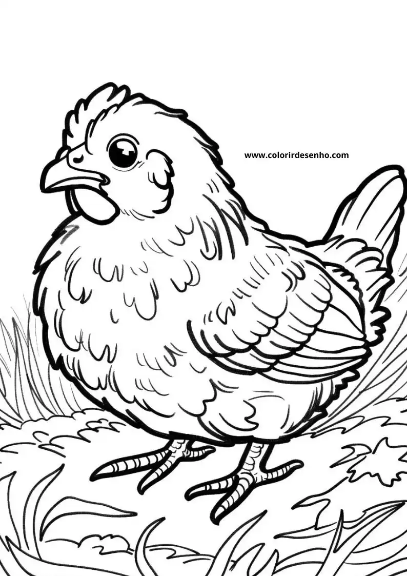 Chicken Coloring Pages 40