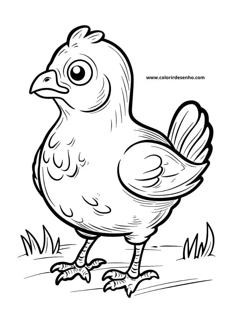 Chicken Coloring Pages 45