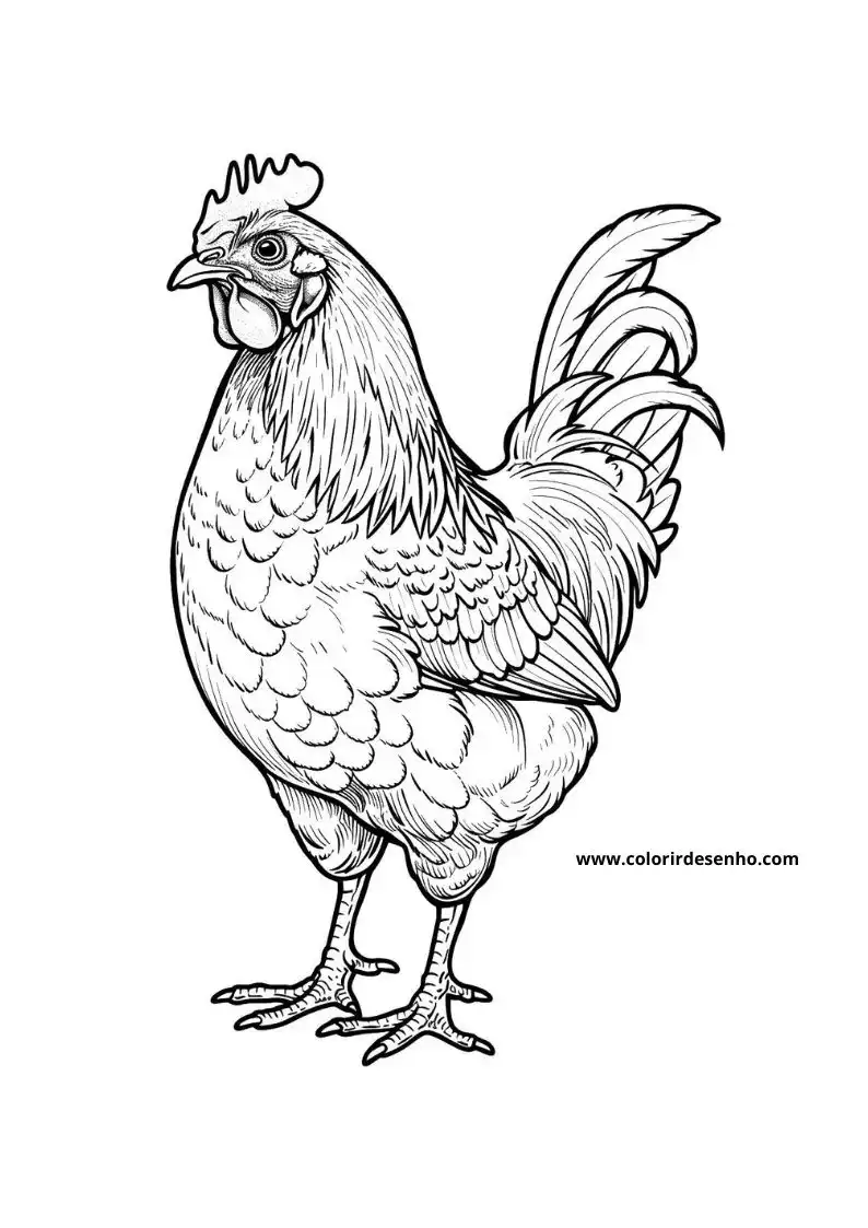 Chicken Coloring Pages 63