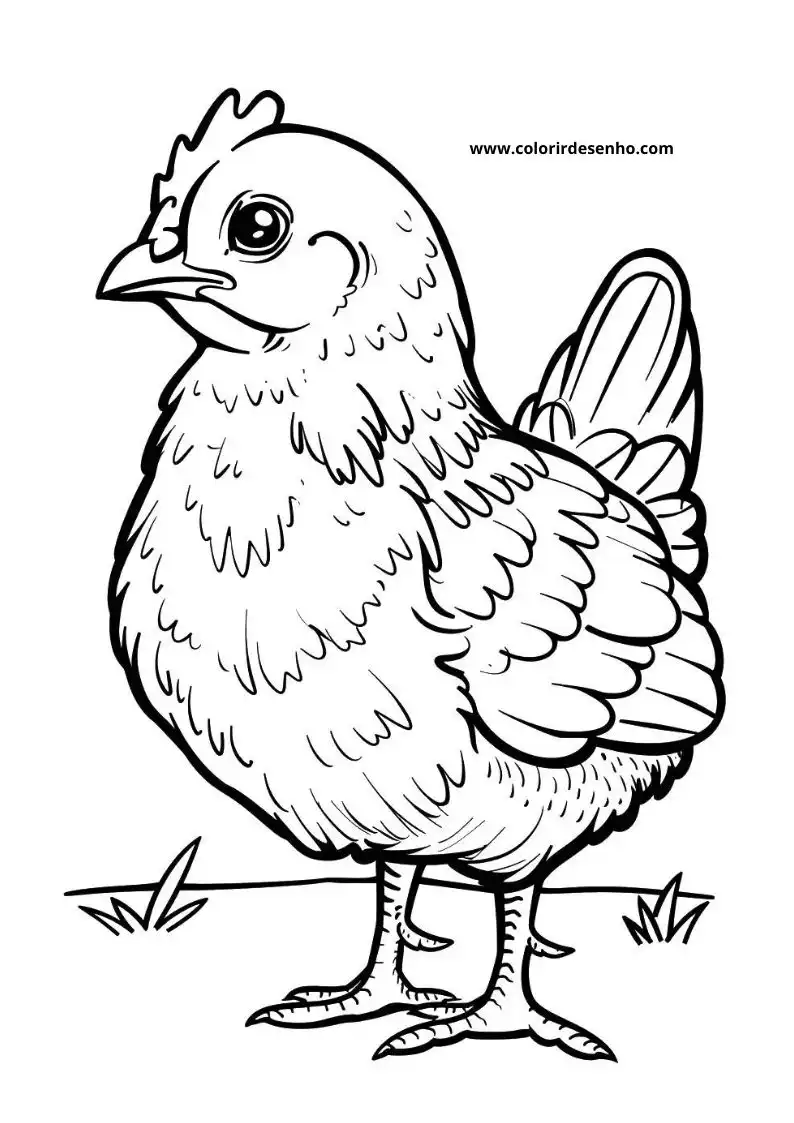 Chicken Coloring Pages 66