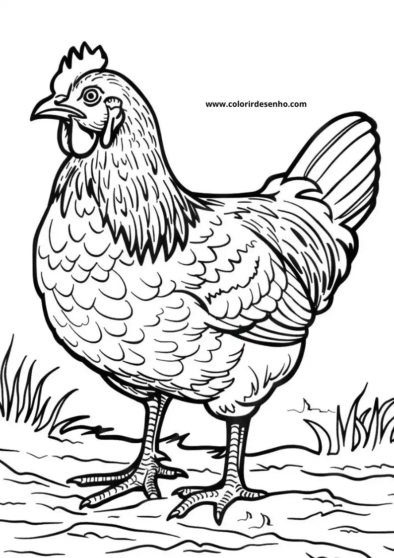 Chicken Coloring Pages 70