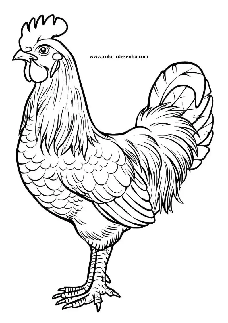 Chicken Coloring Pages 75