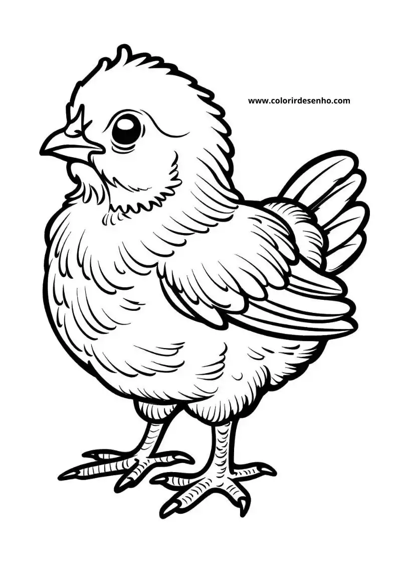 Chicken Coloring Pages 76