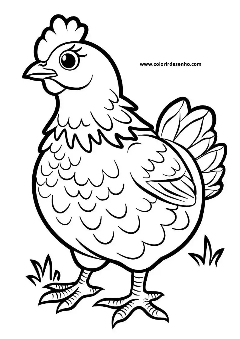 Chicken Coloring Pages 79