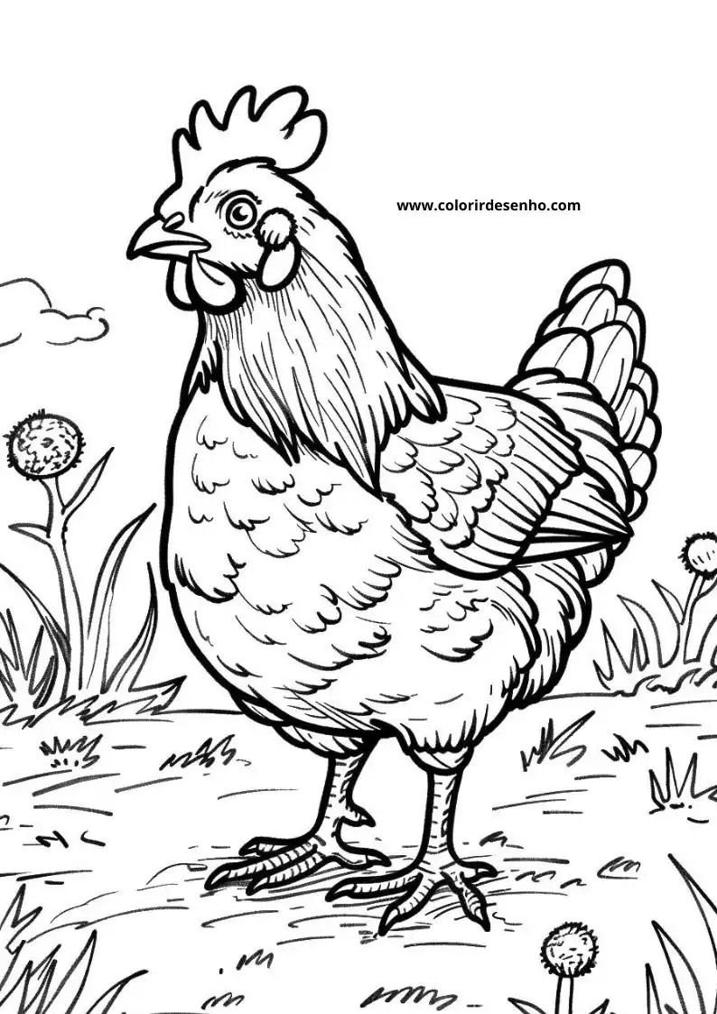 Chicken Coloring Pages 88