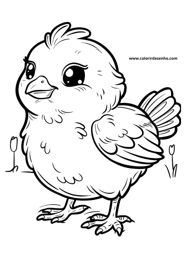 Chicken Coloring Pages 9