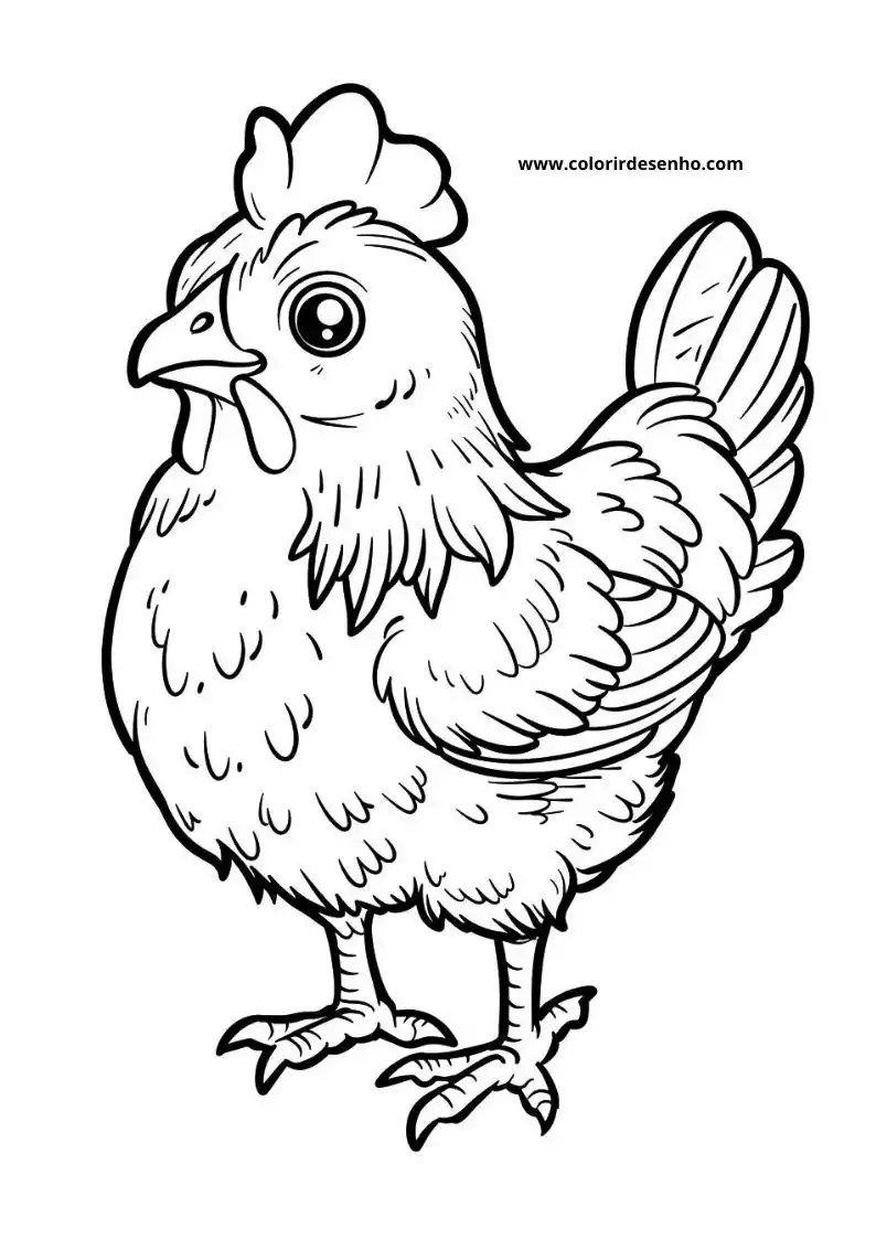 Chicken Coloring Pages 95