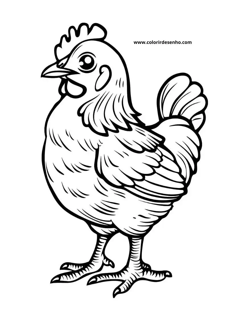 Chicken Coloring Pages 99