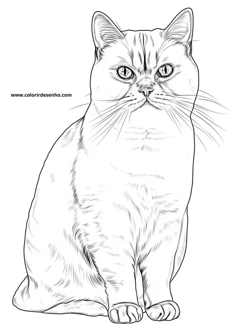 Kitten and Cats Coloring Pages 13