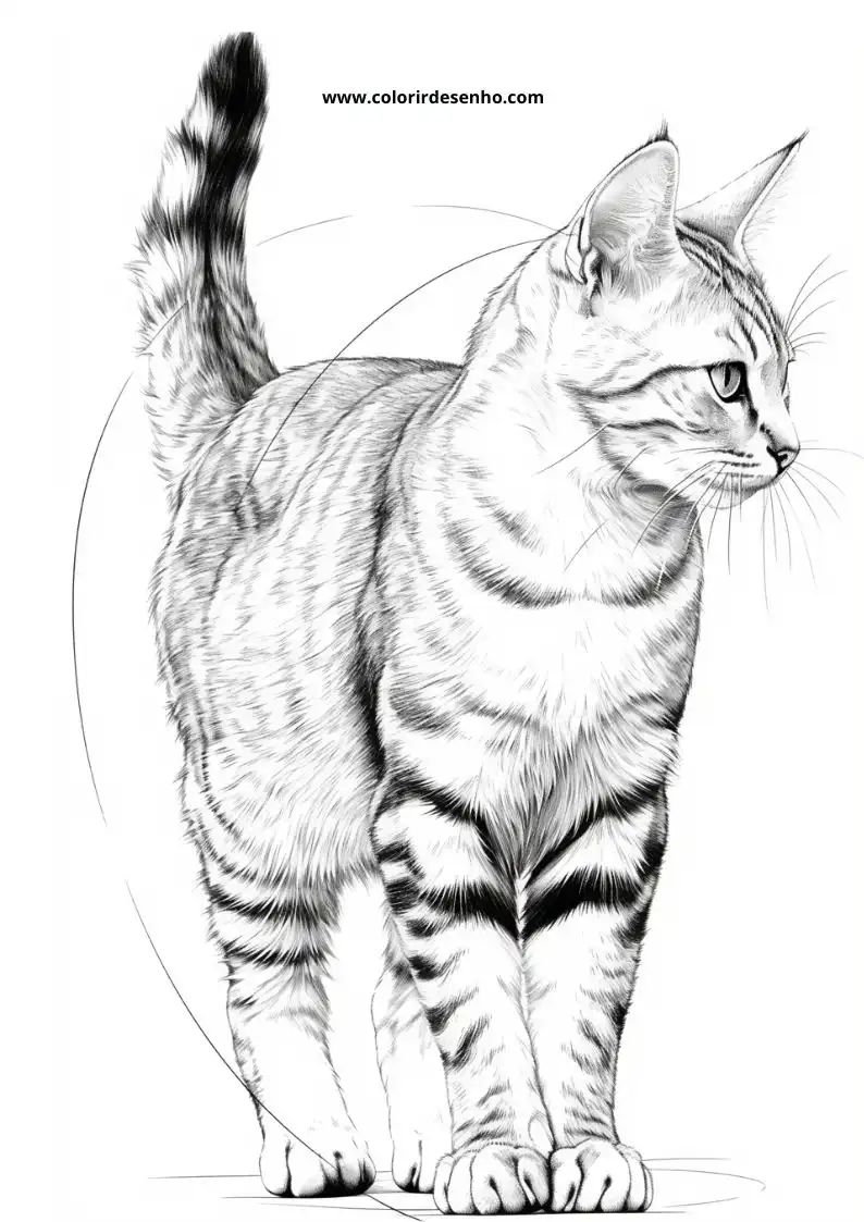 Kitten and Cats Coloring Pages 17