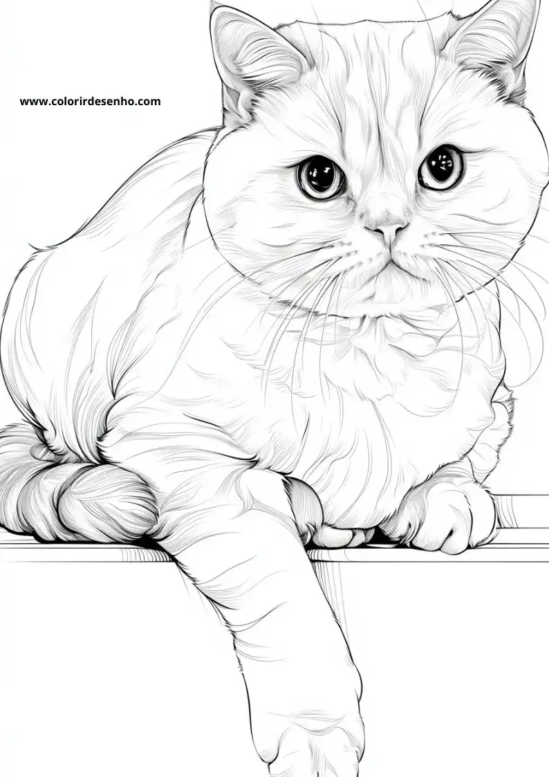 Kitten and Cats Coloring Pages 20