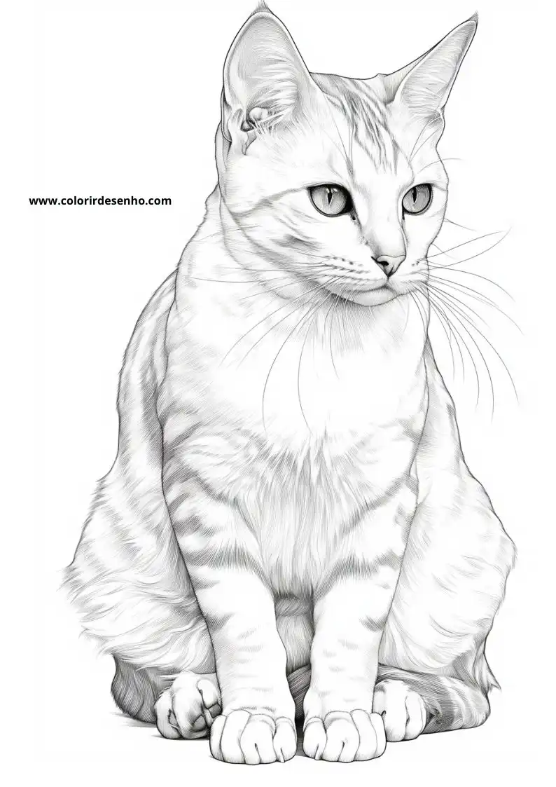 Kitten and Cats Coloring Pages 23