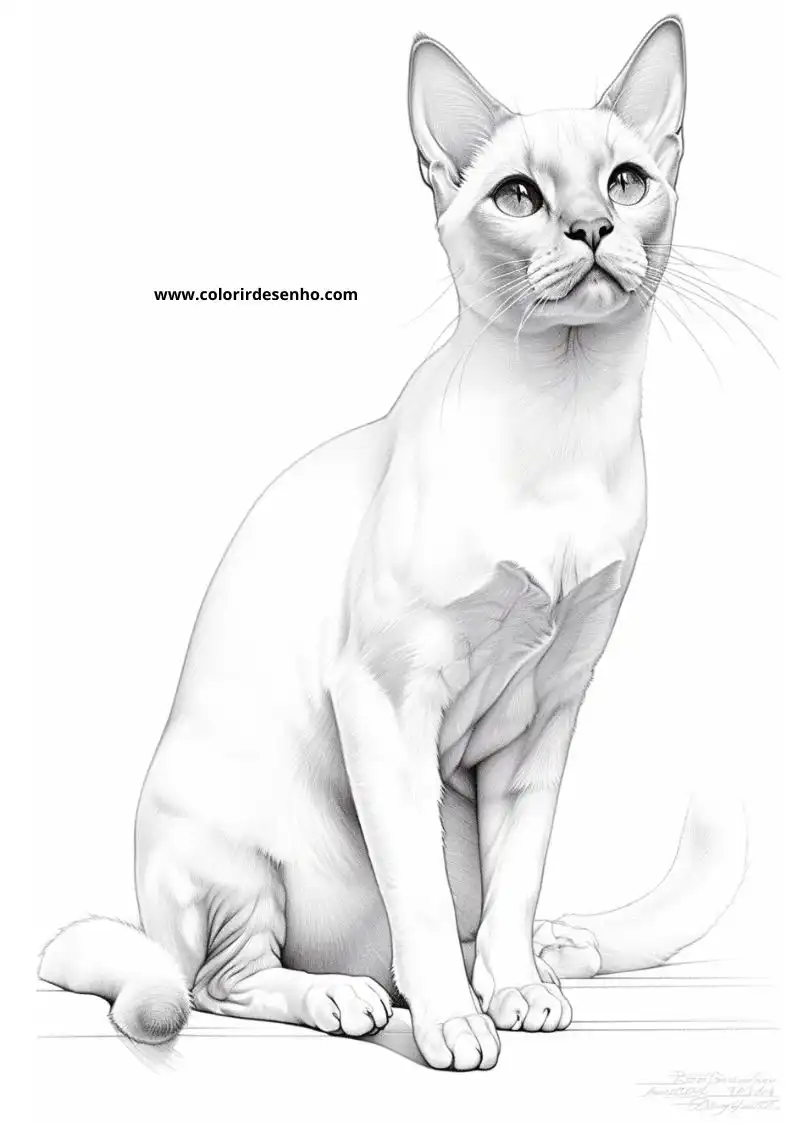 Kitten and Cats Coloring Pages 24