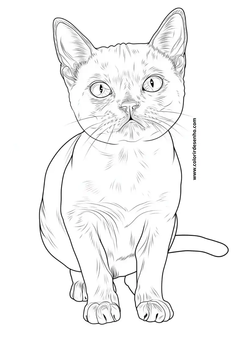 Kitten and Cats Coloring Pages 25