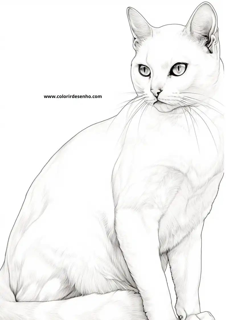 Kitten and Cats Coloring Pages 26