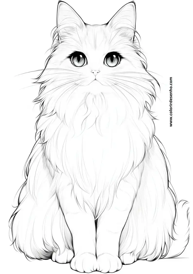 Kitten and Cats Coloring Pages 44