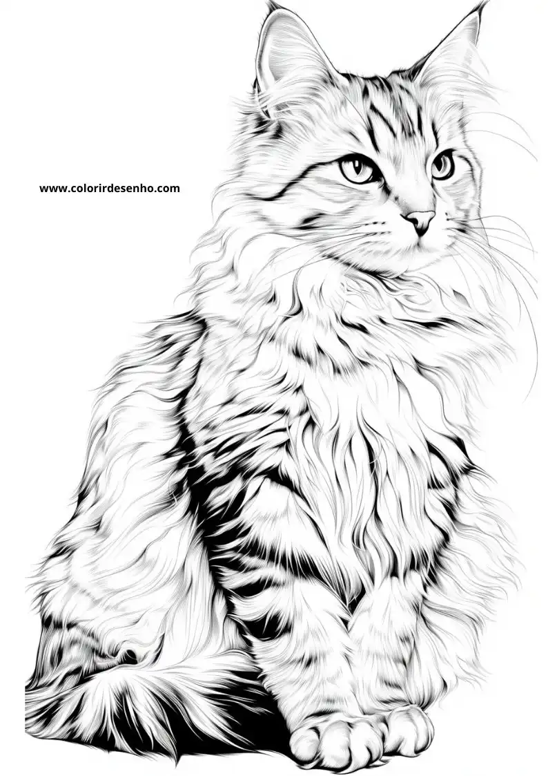 Kitten and Cats Coloring Pages 45