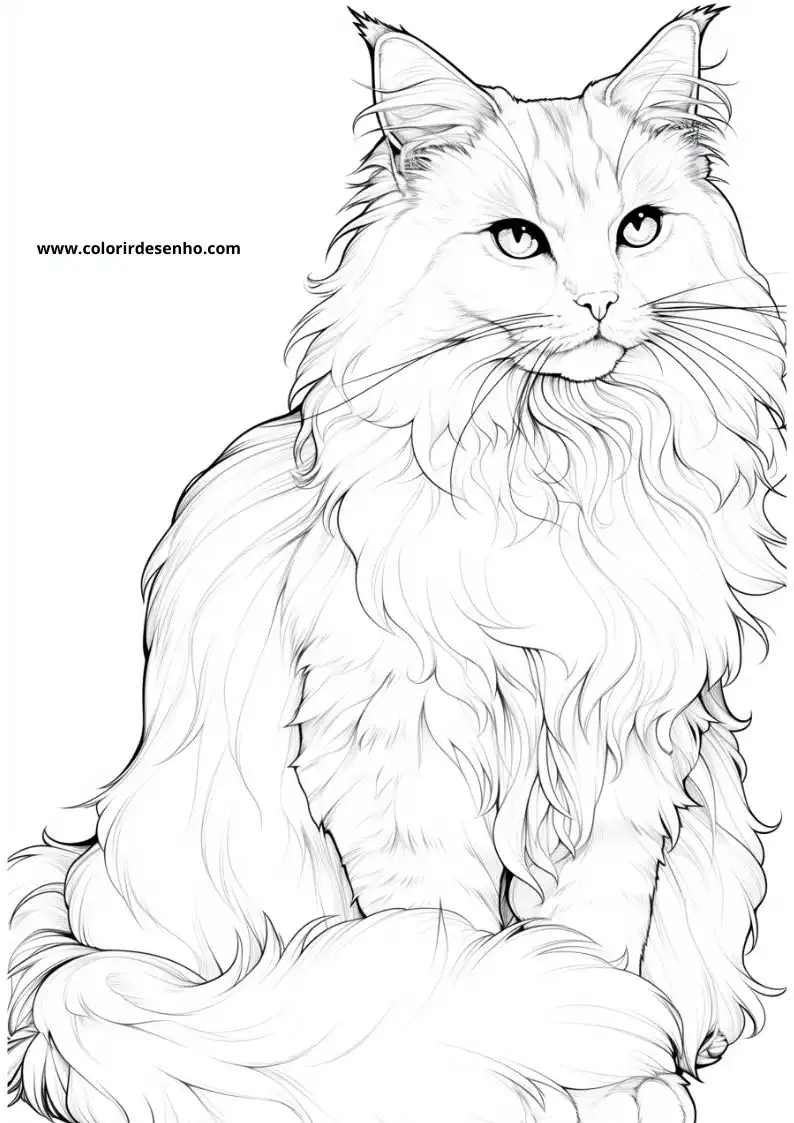 Kitten and Cats Coloring Pages 47