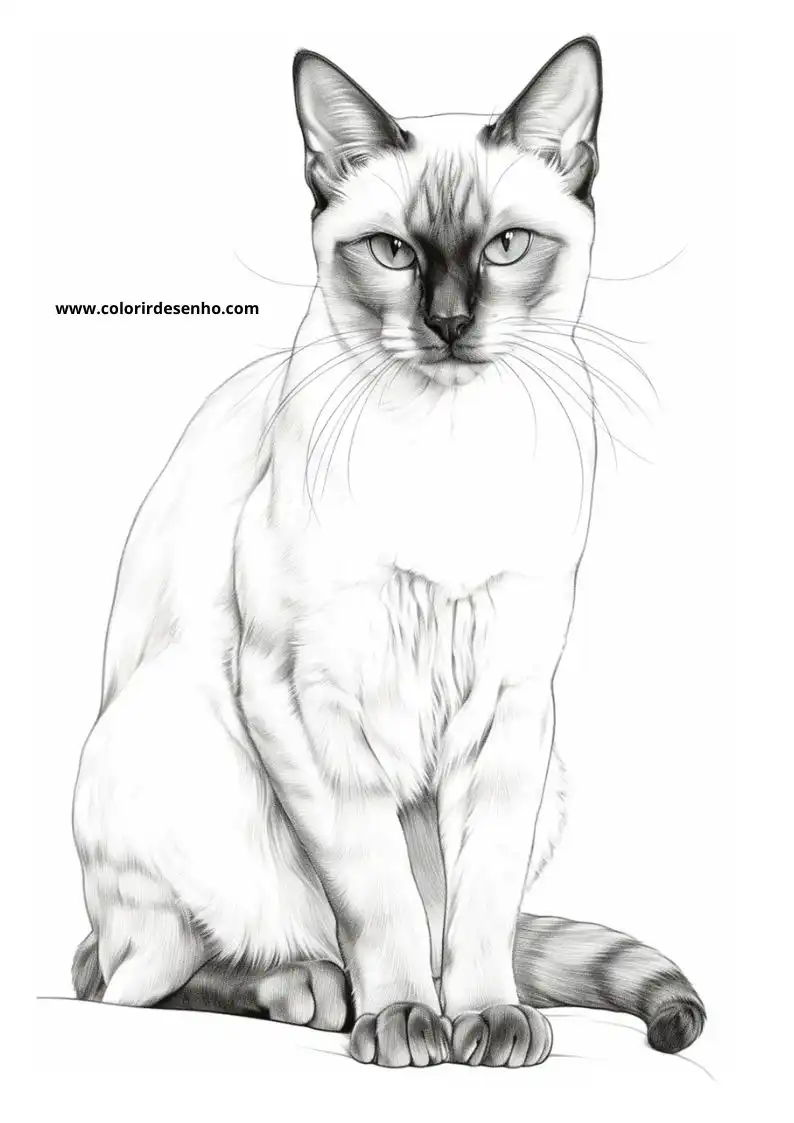 Kitten and Cats Coloring Pages 5