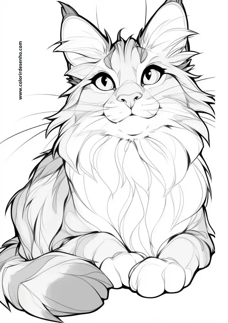 Kitten and Cats Coloring Pages 52