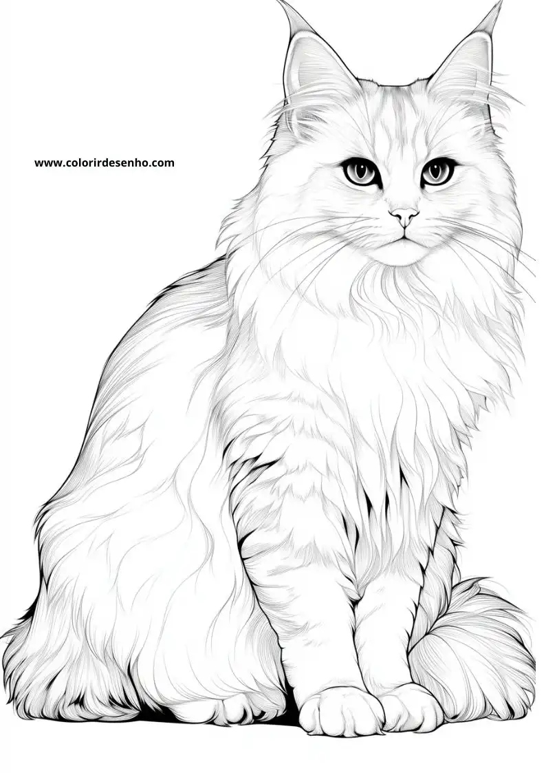 Kitten and Cats Coloring Pages 53