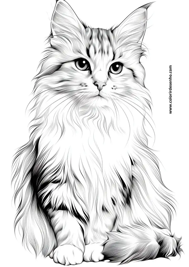 Kitten and Cats Coloring Pages 54