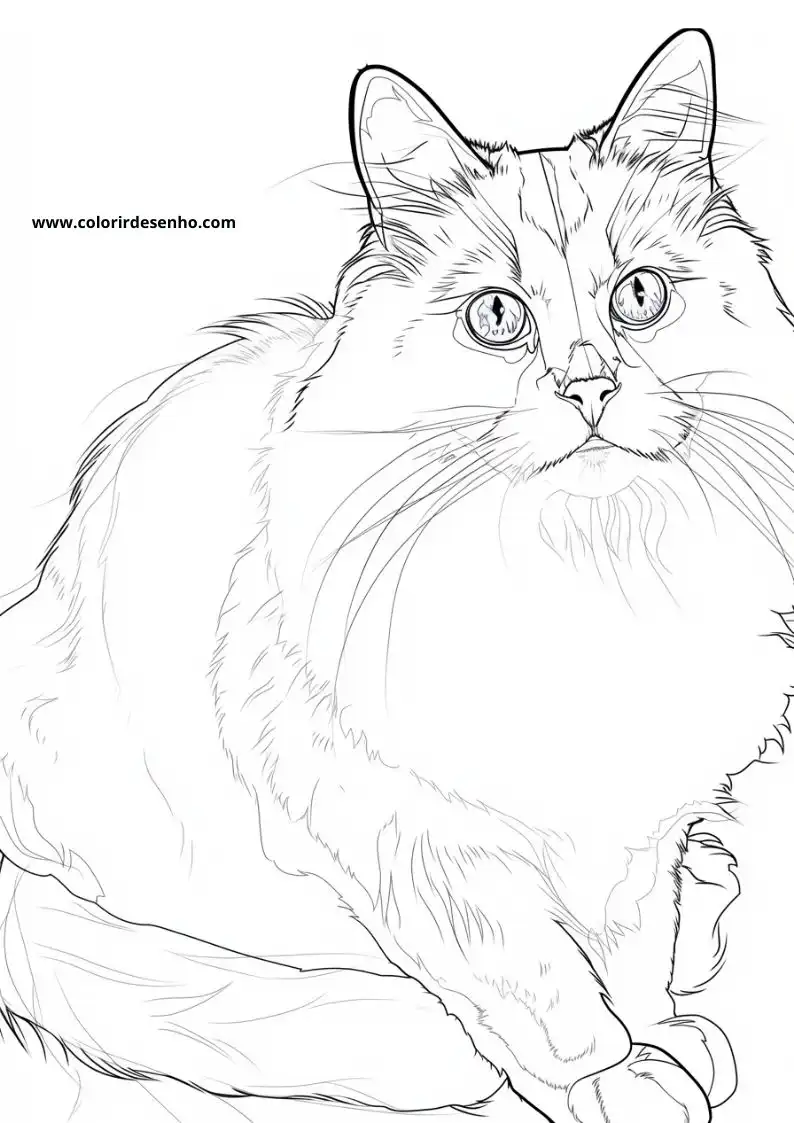 Kitten and Cats Coloring Pages 55