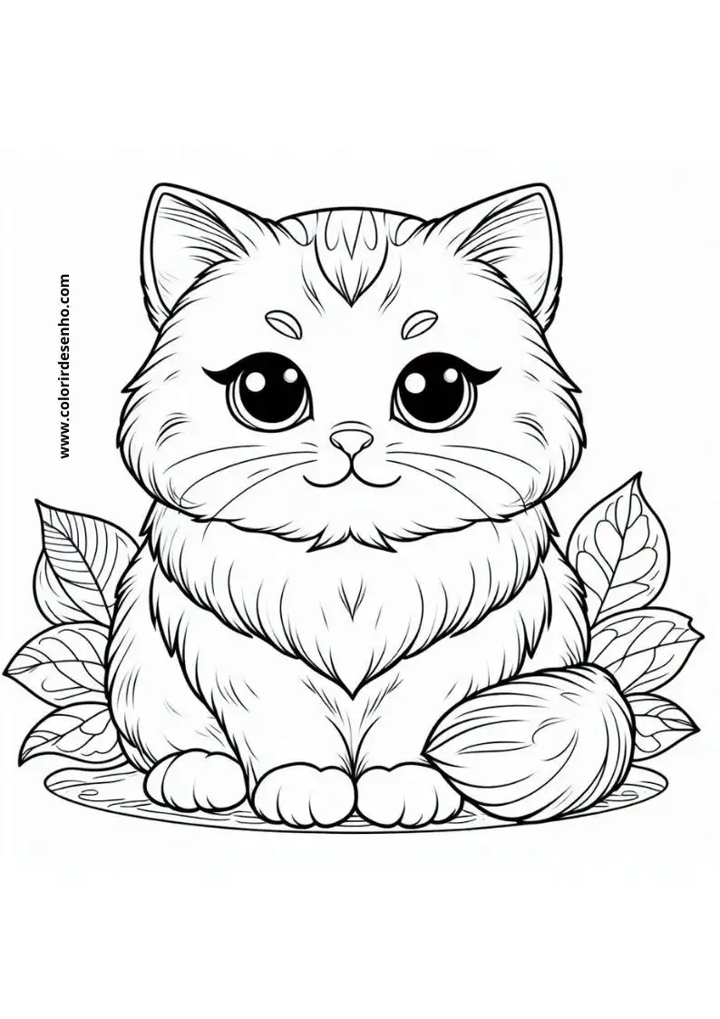 Kitten and Cats Coloring Pages 61